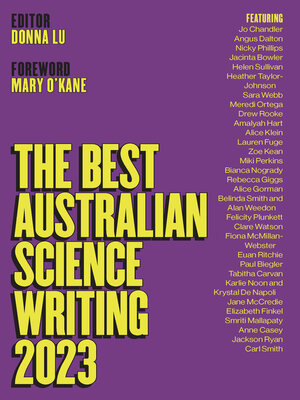 cover image of The Best Australian Science Writing 2023
